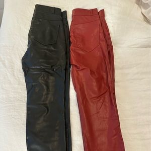 Black and red Zara pants
